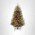 4.5ft Pre-Lit North Valley Spruce Christmas Tree