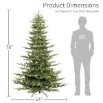 6.5 Foot Pre-Lit Aspen Fir Christmas Tree