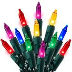 Joiedomi 100-Count Multicolor Christmas String Lights