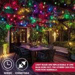 Joiedomi 100-Count Multicolor Christmas String Lights