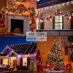 Joiedomi 100-Count Multicolor Christmas String Lights