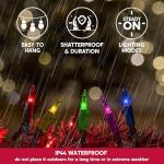 Joiedomi 100-Count Multicolor Christmas String Lights