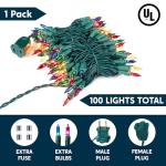 Joiedomi 100-Count Multicolor Christmas String Lights