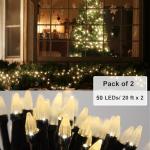 20ft Battery Operated Warm White Christmas Lights