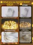 Battery Operated Fairy Lights with Remote - 33Ft