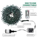 MZD8391 Color Changing Christmas String Lights Outdoor Indoor, 108FT 300 LED Warm White Multi Color Fairy Light, END to END CONNECTABLE, Waterproof Christmas Tree Lights with Timer Remote