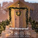2-Pack Connectable 164FT 400LED Christmas Lights Outdoor Waterproof, Christmas String Lights with 8 Modes, Twinkle Lights Green Wire for Holiday Party Christmas Decorations, Warm White