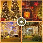 MGYIF 66FT 200 LED Christmas Light, Twinkle Xmas Lights with 8 Modes and Timer, Outdoor Waterproof Christmas Tree Lights for Room Bedroom Wedding Party Holiday Decorations, Warm White