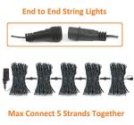 2-Pack Connectable 164FT 400LED Christmas Lights Outdoor Waterproof, Christmas String Lights with 8 Modes, Twinkle Lights Green Wire for Holiday Party Christmas Decorations, Warm White