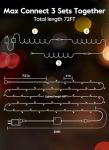 66FT 200 LED Christmas Tree Lights, Twinkle Fairy Lights String with 8 Flashing Modes String Lights for Indoor Bedroom Outdoor Christmas Trees Garland Wreath Holiday Decorations, Warm White