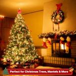 MGYIF 66FT 200 LED Christmas Light, Twinkle Xmas Lights with 8 Modes and Timer, Outdoor Waterproof Christmas Tree Lights for Room Bedroom Wedding Party Holiday Decorations, Warm White