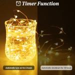 4Pack 80FT 240LED Fairy Lights Battery Operated with Remote & Timer | 8 Modes Twinkle String Lights Battery Powered Indoor Outdoor Waterproof for Bedroom Wedding Classroom Christmas Décor