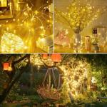 4Pack 80FT 240LED Fairy Lights Battery Operated with Remote & Timer | 8 Modes Twinkle String Lights Battery Powered Indoor Outdoor Waterproof for Bedroom Wedding Classroom Christmas Décor