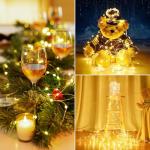4Pack 80FT 240LED Fairy Lights Battery Operated with Remote & Timer | 8 Modes Twinkle String Lights Battery Powered Indoor Outdoor Waterproof for Bedroom Wedding Classroom Christmas Décor