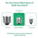 C9 LED Replacement Christmas Light Bulbs - Green 25 Pack