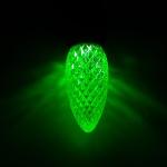 C9 LED Replacement Christmas Light Bulbs - Green 25 Pack