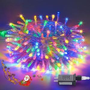 200 LED Multicolor Christmas Tree Lights, 66ft