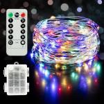 33ft Twinkle Star Multicolor Fairy Lights with Remote