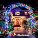 200 LED Multicolor Christmas Tree Lights, 66ft