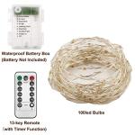 33ft Twinkle Star Multicolor Fairy Lights with Remote