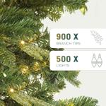 6.5ft Pre-Lit Aspen Fir Christmas Tree with Remote