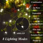 400 LED Christmas Tree String Lights with Remote