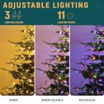 6.5ft Pre-Lit Aspen Fir Christmas Tree with Remote