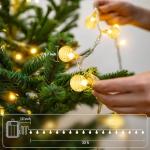 Metaku 33ft 80LED Waterproof Globe Fairy Lights