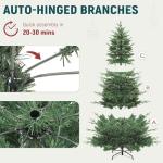6.5ft Pre-Lit Aspen Fir Christmas Tree with Remote