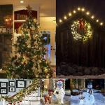 33ft Green Battery-Powered LED Christmas Lights