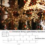 Battery Operated 50 LED Outdoor String Lights