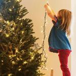 33ft Green Battery-Powered LED Christmas Lights