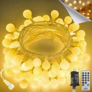 100 LED Globe String Lights with Remote Control