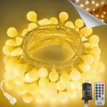 100 LED Globe String Lights with Remote Control