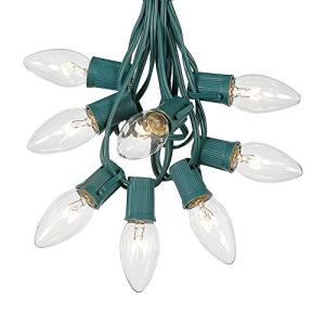 C9 Clear Christmas String Lights - 25 Feet