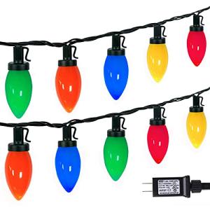 C9 LED Christmas Lights, 33ft Connectable String
