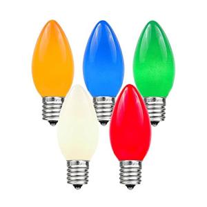 25 Pack C9 Ceramic Outdoor Christmas Replacement Bulbs