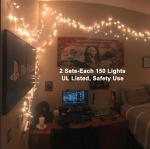 300 Clear Christmas Lights String, 69.6ft
