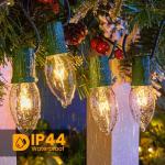 25 Pack C9 Clear Incandescent Christmas Light Bulbs
