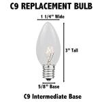 25 Foot C9 Multi Ceramic Christmas String Lights