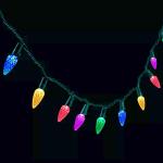 50 LED Multicolor C6 Waterproof Christmas Lights