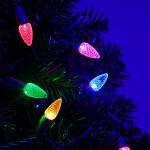 50 LED Multicolor C6 Waterproof Christmas Lights