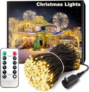 115FT Warm White LED Outdoor String Lights