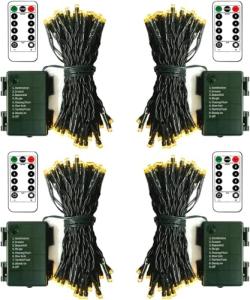 Battery-Operated 50LED String Lights with Remote