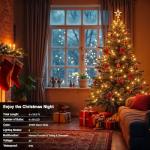 Battery-Operated 50LED String Lights with Remote