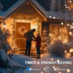 Battery-Operated 50LED String Lights with Remote