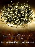 115FT Warm White LED Outdoor String Lights