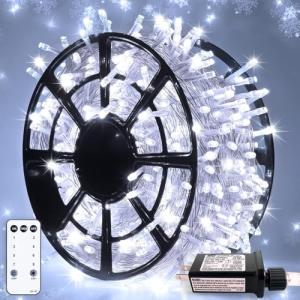500 LED White Christmas Lights with Remote Control