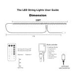 1000 LED Warm White Christmas String Lights, 328FT