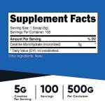 Nutricost Micronized Creatine Monohydrate Powder 500G